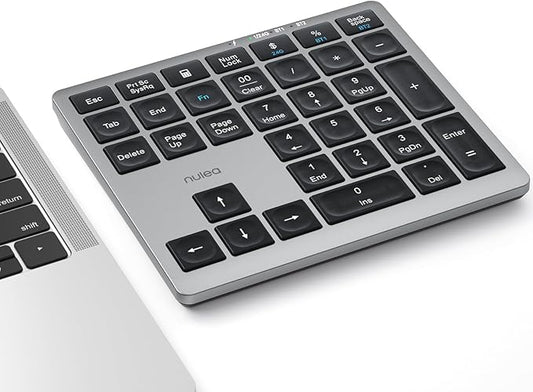 Nulea Wireless Number Pad Bluetooth 5.0 & 2.4G Portable Numeric Keyboard by Nulea