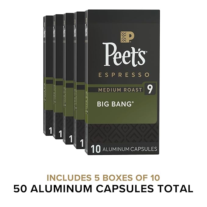 Peet's Coffee, Medium Roast Espresso Capsules, Compatible - Image 2