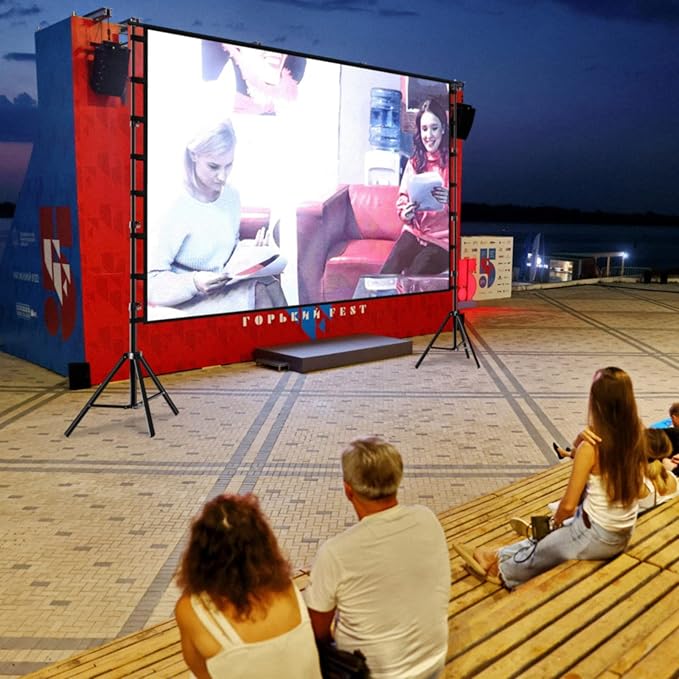 TOWOND Projector Screen and Stand, 180 inch Outdoor Projector Screen 15 FT - Image 7