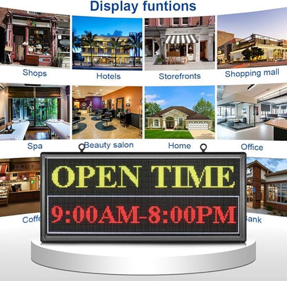 P6 Outdoor Full Color 40 x 18 inches Led Sign WIFI And USB Programmable Led - Image 8