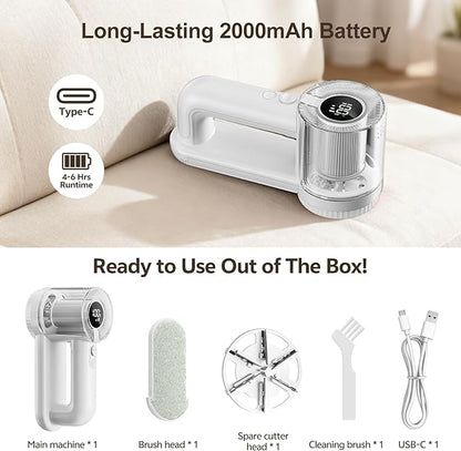Rechargeable Fabric Shaver, 2-in-1 Lint Remover - Image 6