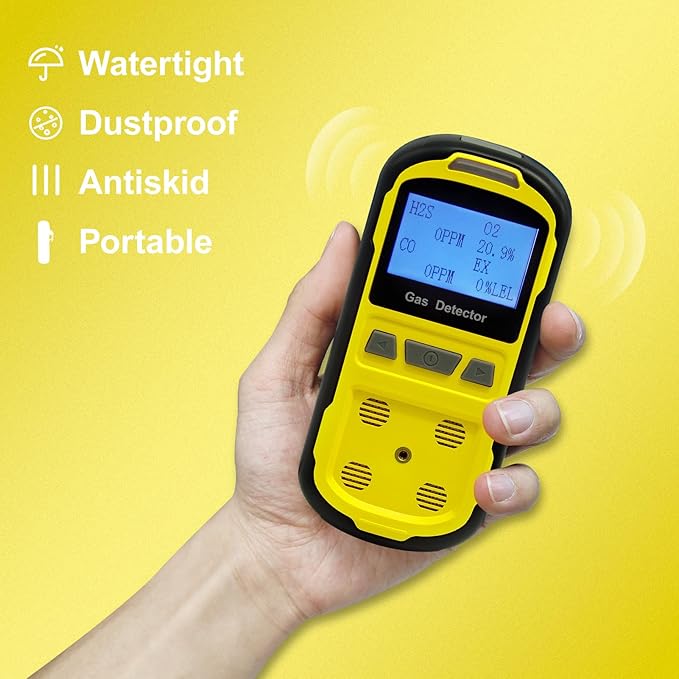Upgraded 4 Gas Monitor Multi Gas Detector, Yfwsrecinoe Gas Leak Detector - Image 3