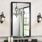 Bathroom Mirrors for Over Sink, 36 x 20 Inch Brushed Black Rectangle Mirror by WelcometoCIVENO