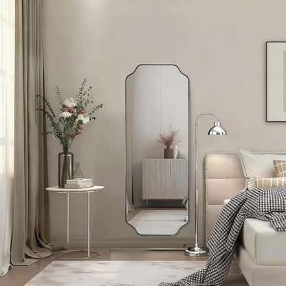 ANDY STAR 18" x 48" Chrome Full Length Mirror, Large Rectangle Bathroom Mirror by ANDYSTAR