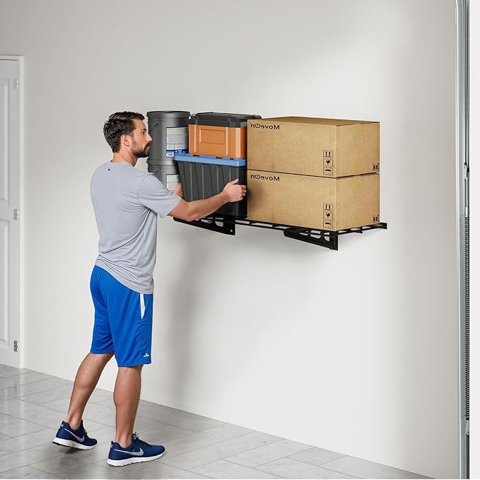FLEXIMOUNTS 1x3ft Garage Shelving Wall-Mounted, Holds Up to 150 lbs, Garage - Image 2