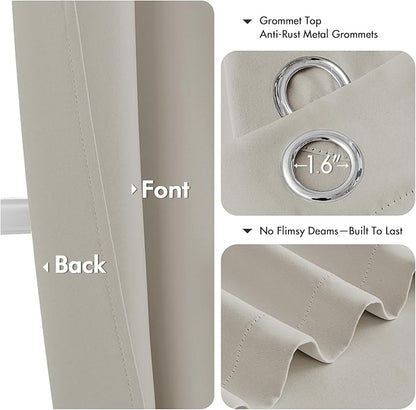 MIULEE Natural Blackout Curtains - Image 4