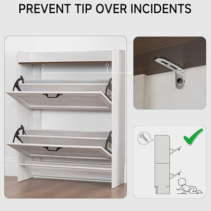 Narrow Shoes Storage Cabinet, Entryway Storage - Image 8