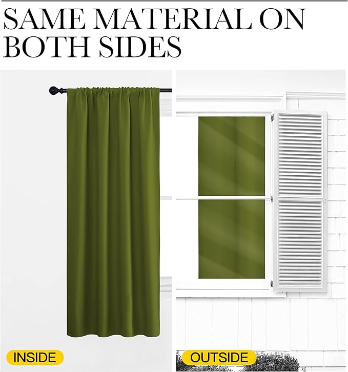 NICETOWN RV Blackout Curtains for Camper Windows, Short Blackout Curtains & - Image 5