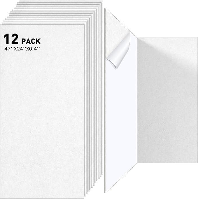 12 Pack Large Acoustic Panels by Landical