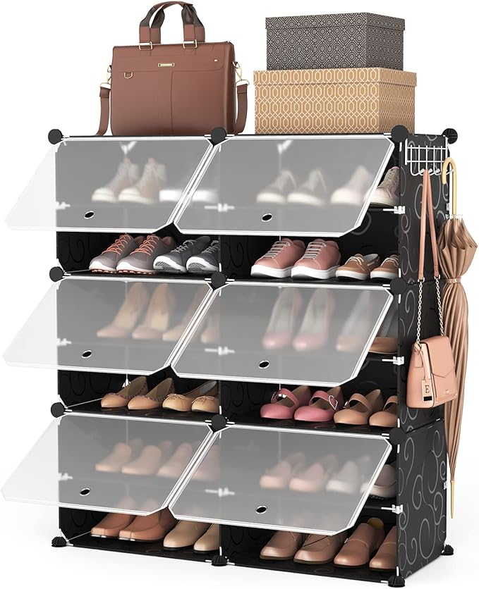 ROJASOP 6-Tier 24-Pair Expandable Shoe Rack Organizer by ROJASOP