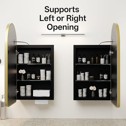 LED Arched Bathroom Medicine Cabinet - Image 7