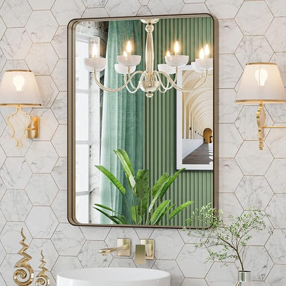 LOAAO 22”X30” Bronze Bathroom Mirrors - Image 7