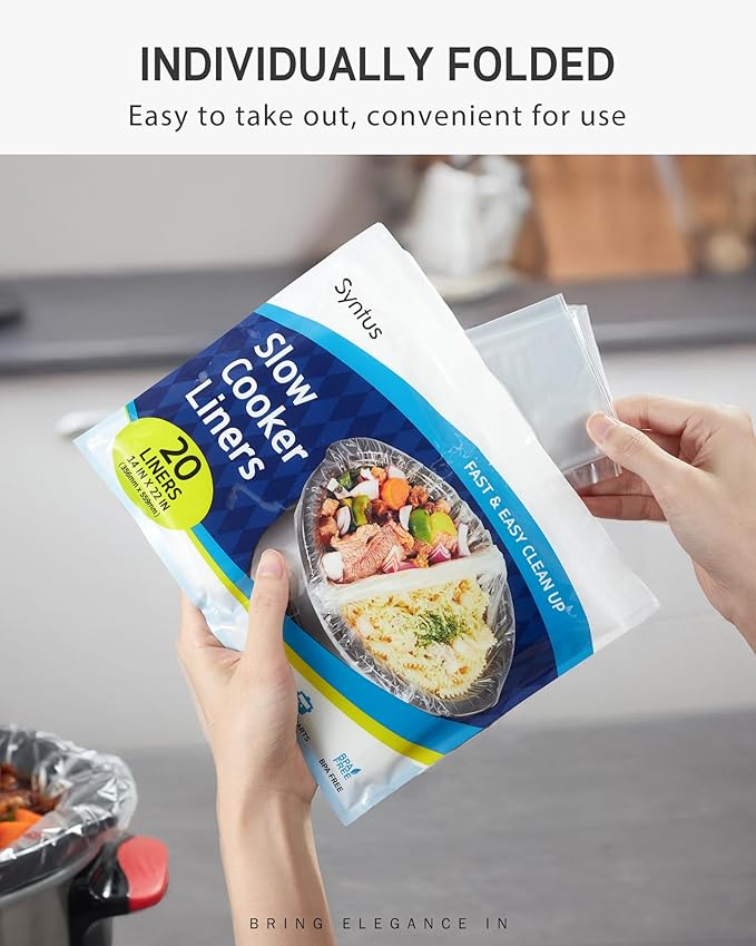 Syntus Crock Pot Liners, Disposable Cooking Bags Suitable - Image 6