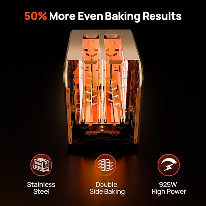 Toaster 2 Slice, Consciot Smart Touch Screen Toasters - Image 4