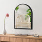 Small Black Arch Mirror Wall-Mounted 10x13 inch Arched Mirror by MYlovelylands