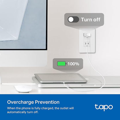 TP-Link Tapo Smart Plug P210M, Wi-Fi in-Wall Outlet, Matter Compatible - Image 5