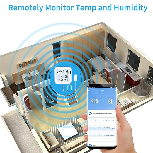 WiFi Temperature Humidity Monitor: Upgraded Smart Temperature and Humidity - Image 7