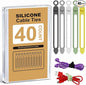 AUFORPET 40Pcs Silicone Cable Ties by AUFORPET