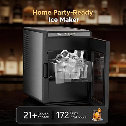 Ice Maker Portable Countertop, 1.6" Crystal Clear Ice Cube Machine - Image 2
