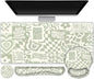 Large Desk Mat, Desk Pad Protector, XXL Mousepad + Keyboard Wrist Rest+Mouse by ToLuLu