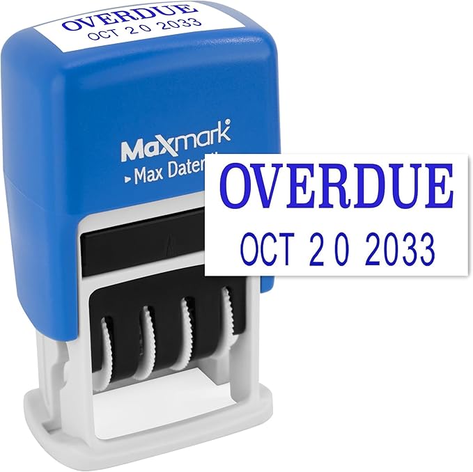 MaxMark Self-Inking Rubber Date Office Stamp by Maxmark