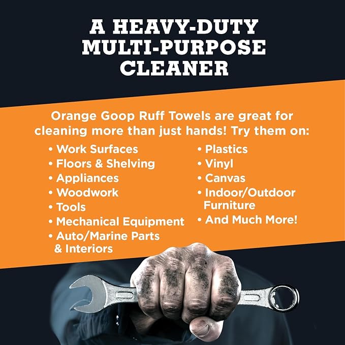 GOOP Orange Heavy Duty Ruff Towels - Image 5