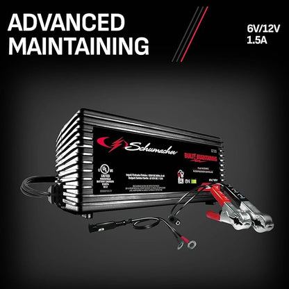 Schumacher Electric 1.5A Car Battery Charger and Maintainer, 3-in-1 Solution - Image 5