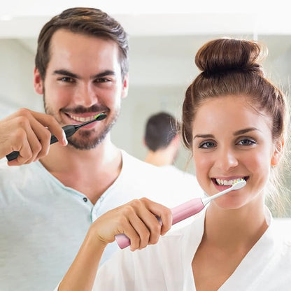 7AM2M Rechargeable Sonic Electric Toothbrush 2 Pack, Soft Toothbrushes - Image 6