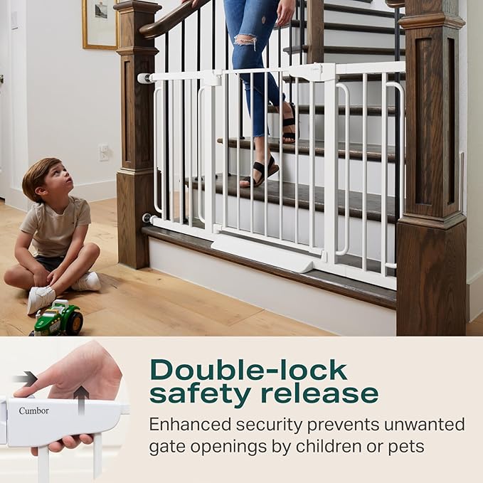 Cumbor 29.7-57" Extra Wide Baby Gate - Image 3