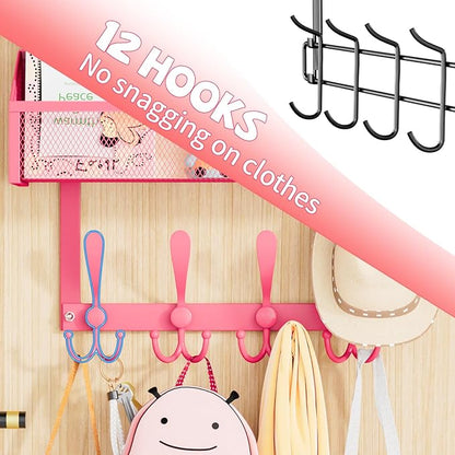 Kaiferty Over The Door Hooks Organizer, Coat Rack Over The Door Storage Hanger - Image 3