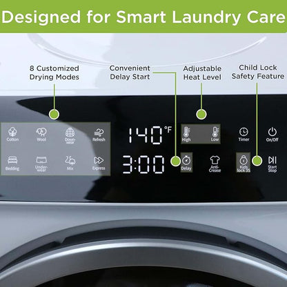 HAMILTON BEACH Electric Compact Portable TOUCHSCREEN Laundry Dryer - Image 6