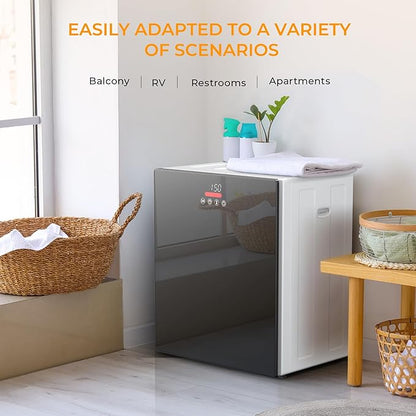 EUHOMY 1.5 Cu.ft. Portable Clothes Dryer, 850W Compact Dryer - Image 7