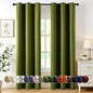 MIULEE Light Olive Green Blackout Curtains by MIULEE