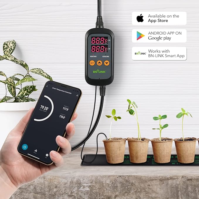 BN-LINK Smart WiFi Digital Temperature Controller Heating Cooling, Works - Image 7