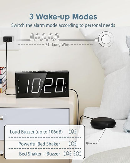 Loud Alarm Clock with Bed Shaker - Image 2
