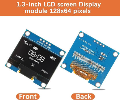 JAMHER 1.3 Inch I2C IIC OLED Display Module 128x64 Pixel Mini Self-Luminous - Image 2