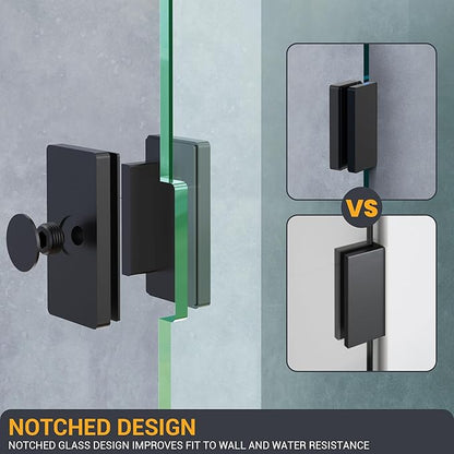 Shower Glass Panel 21" W×78.75" H, 3/8" Thick Clear Tempered Glass Panel - Image 3