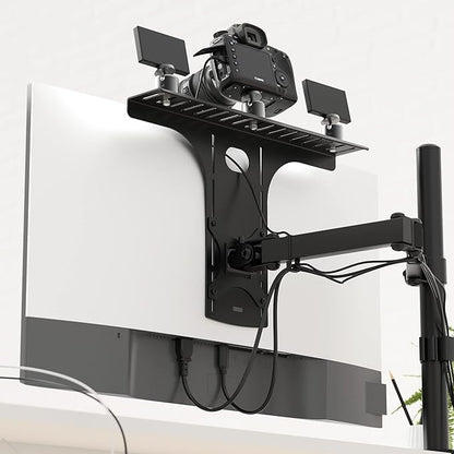 HumanCentric DSLR Monitor Mount Large, Desk Camera Mounting, Light Webcam - Image 2