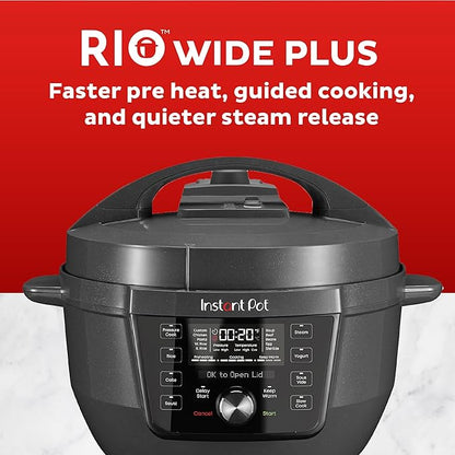 Instant Pot RIO Wide Plus, 9-in-1 Electric Pressure Cooker, 35% Larger Cooking - Image 4