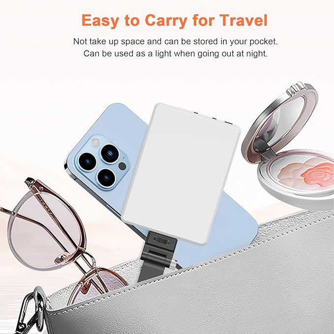 TONEOF Portable Selfie Light, Rechargable 60 LED PhoneLight - Image 6