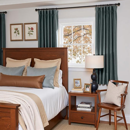 Lazzzy Velvet Blackout Curtains Thermal Insulated Room Window Drapes Super Soft - Image 4