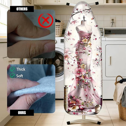 Nuxovilar Ironing Board Cover Needle Cotton 15x54 Inches | Ironing Board Cover - Image 4