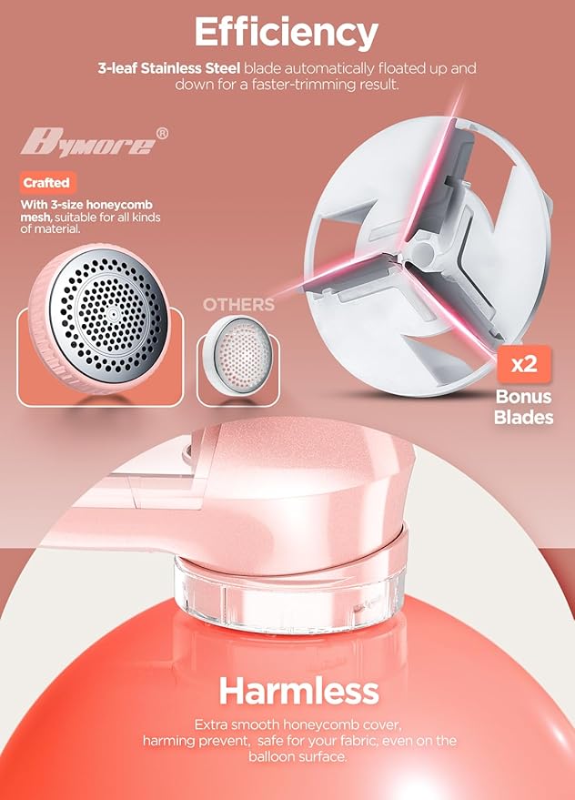 Fabric Shaver, Lint Remover, Bymore Lint Shaver Defuzzer Sweater Shaver - Image 3