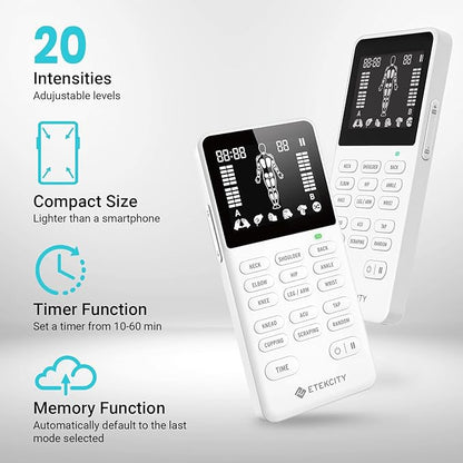 Etekcity 4-Channel Rechargeable TENS Unit, FSA-HSA Eligible Muscle Stimulator - Image 7