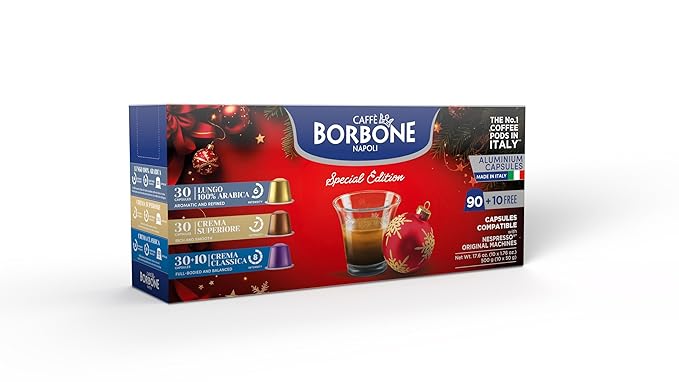 Caffè Borbone Limited Edition Holiday Variety Pack Aluminum Capsules Compatible - Image 2