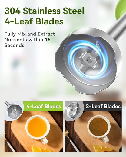 Immersion Blender Handheld 5 in 1 Hand Blender, 1000W Hand Mixer Stick - Image 2