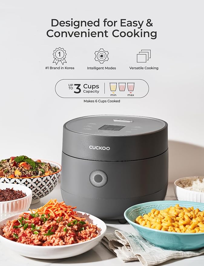 CUCKOO Micom Rice Cooker 3-Cup Uncooked / 6-Cup Cooked - Image 3