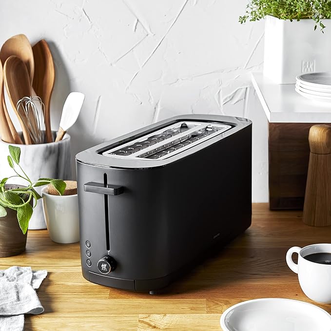 ZWILLING Enfinigy, 4-Slice Long Slot Toaster, Extra Wide 1.5" Slots - Image 4