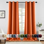 MIULEE Orange Blackout Curtains by MIULEE