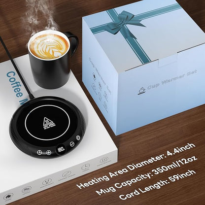 Coffee Mug Warmer with Mug Set - Image 6